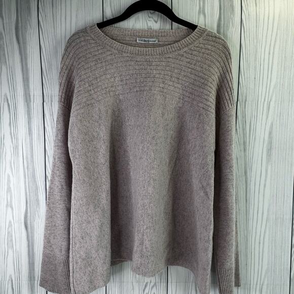 Ille De Cocos Stone Lightweight Sweater Merino Wool Size Small - Picture 1 of 8